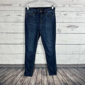 Joes Jeans Womens Size 27 Blue Skinny High Rise Stretch inseam 27 Frayed